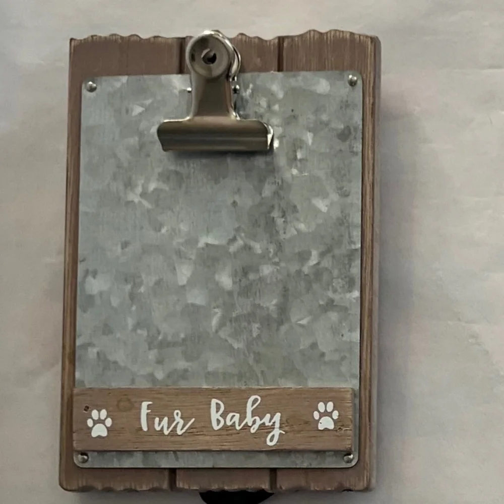 Fur Baby Farmhouse Picture Holder Frame